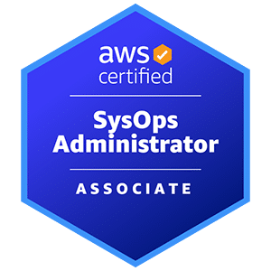 AWS Certified SysOps Administrator Associate badge demonstrates that Romexsoft maintains skilled staff offering its DevOps Managed Services.